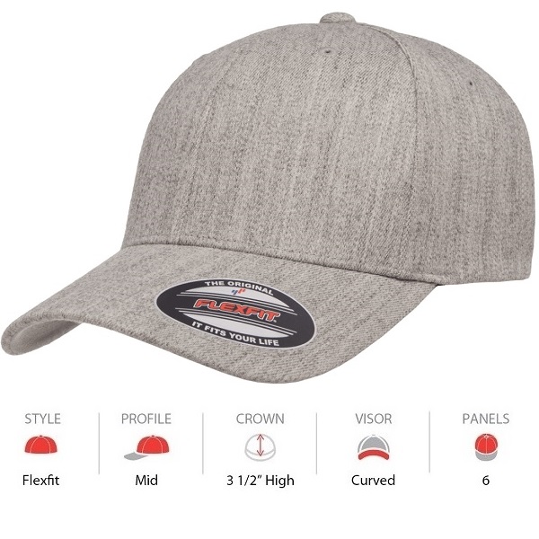 6477 FLEXFIT WOOL BLEND CAP » Flexfit Caps Australian Wholesale Supplier